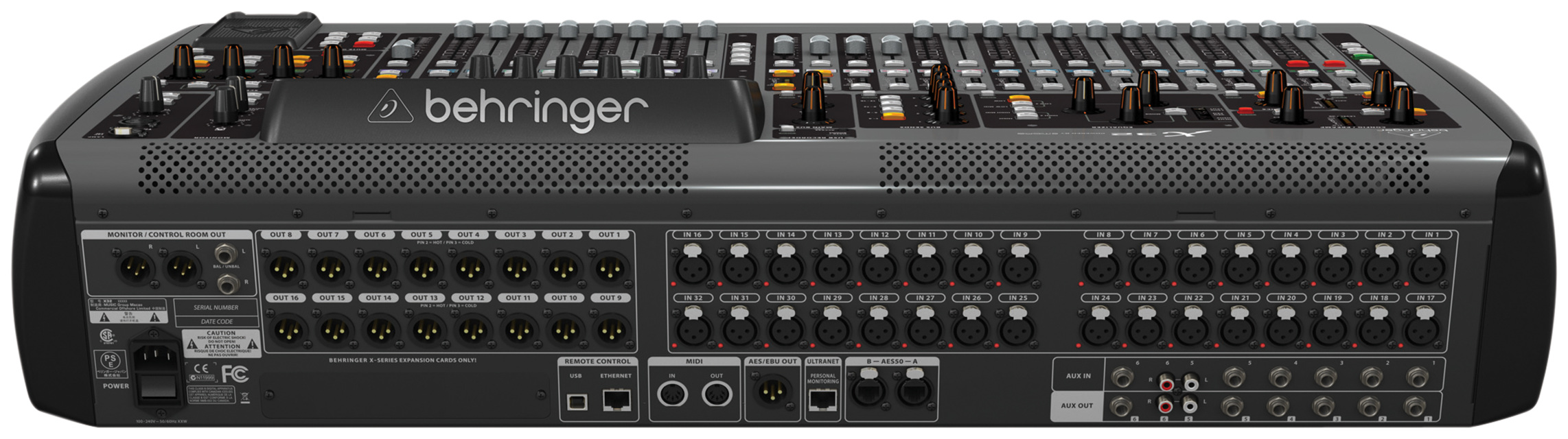 fx on behringer x32 android app